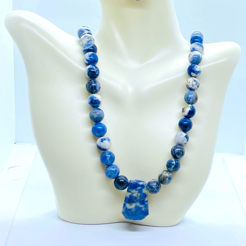 Sodalite Necklace Set